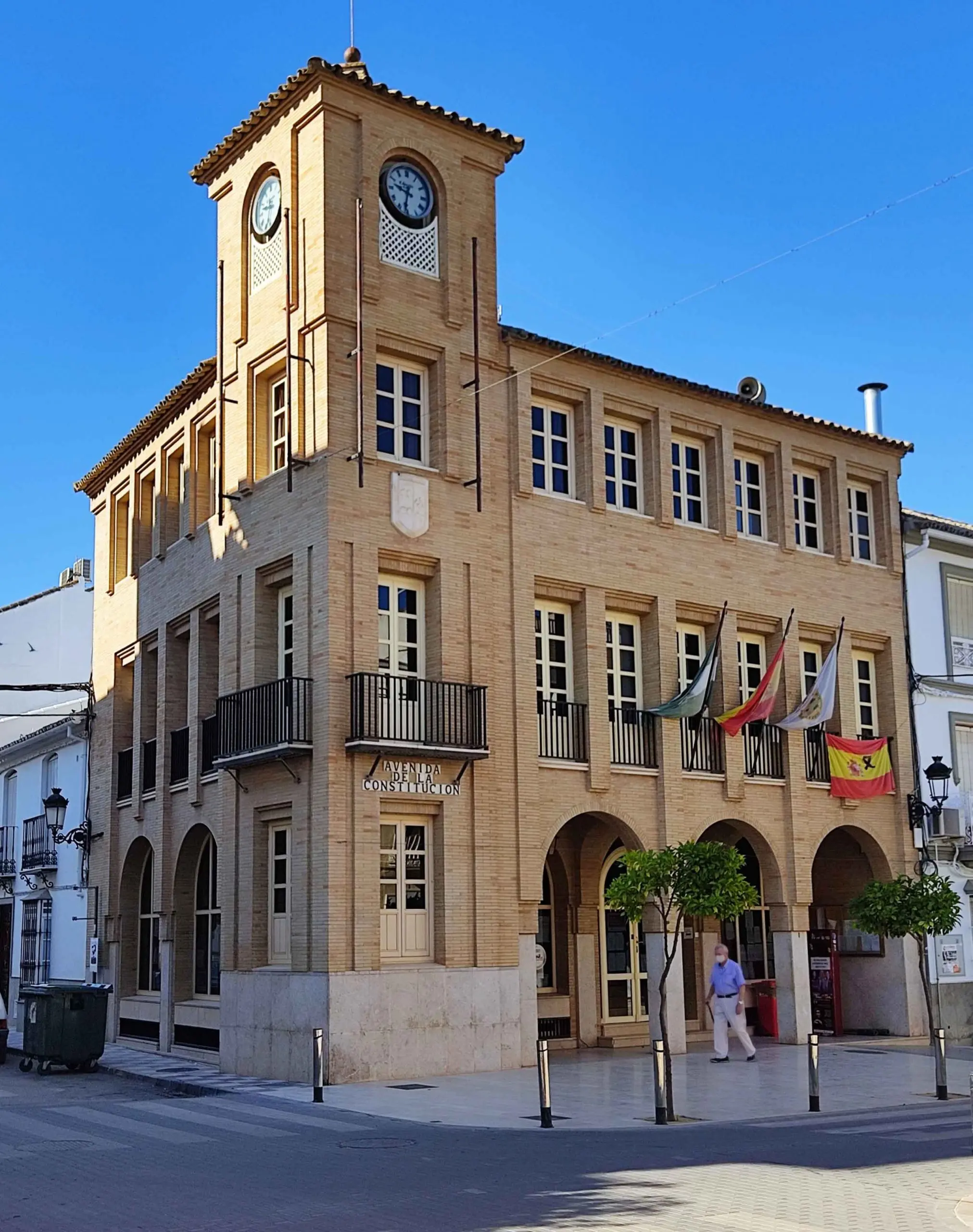Ayuntamiento de Herrera, sede institucional en Plaza de la Constitución